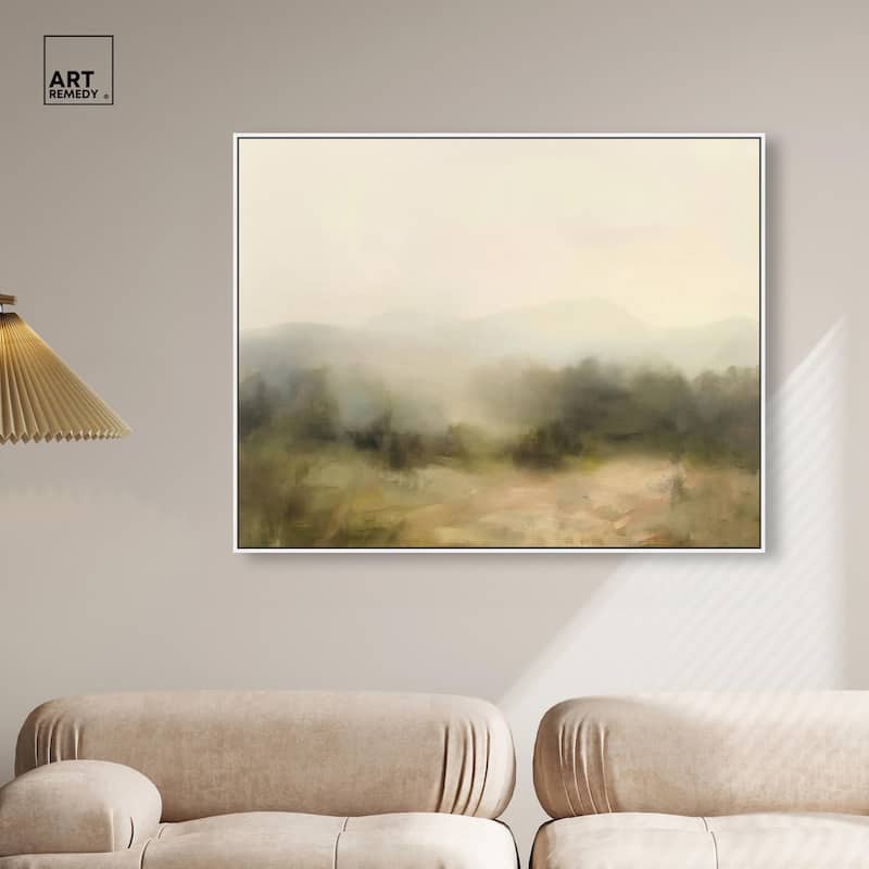 Haze Horizon Canvas by Art Remedy
