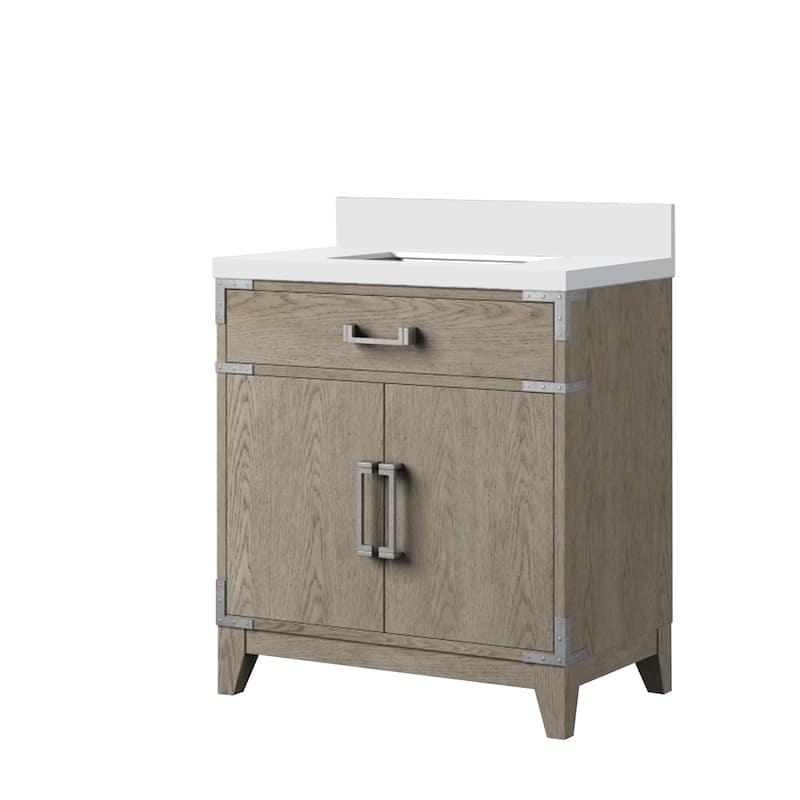 Laurel Bath Vanity with Cultured Marble Top and Sink