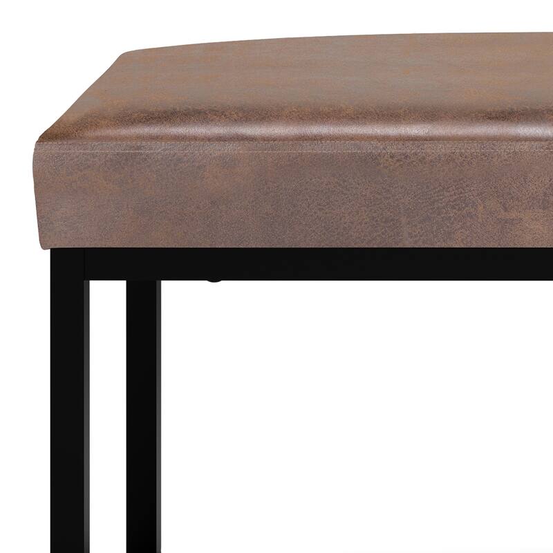 WYNDENHALL Kerwood 44 inch Wide Contemporary Rectangle Ottoman Bench - 14.6" D x 44" W x 18.5" H
