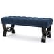 preview thumbnail 7 of 63, Scarlette Tufted Fabric Ottoman Bench by Christopher Knight Home - 41.00" L x 17.25" W x 16.75" H