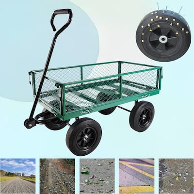 Solid wheels Tools cart Wagon Cart