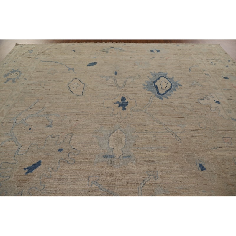 Oushak Oriental Area Rug Hand-knotted Wool Carpet - 10'0"x 13'5"