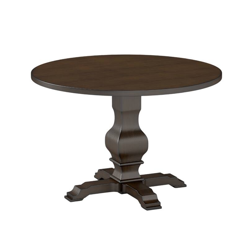 Roundhill Furniture Havre 5-Piece Pedestal Round Dining Set