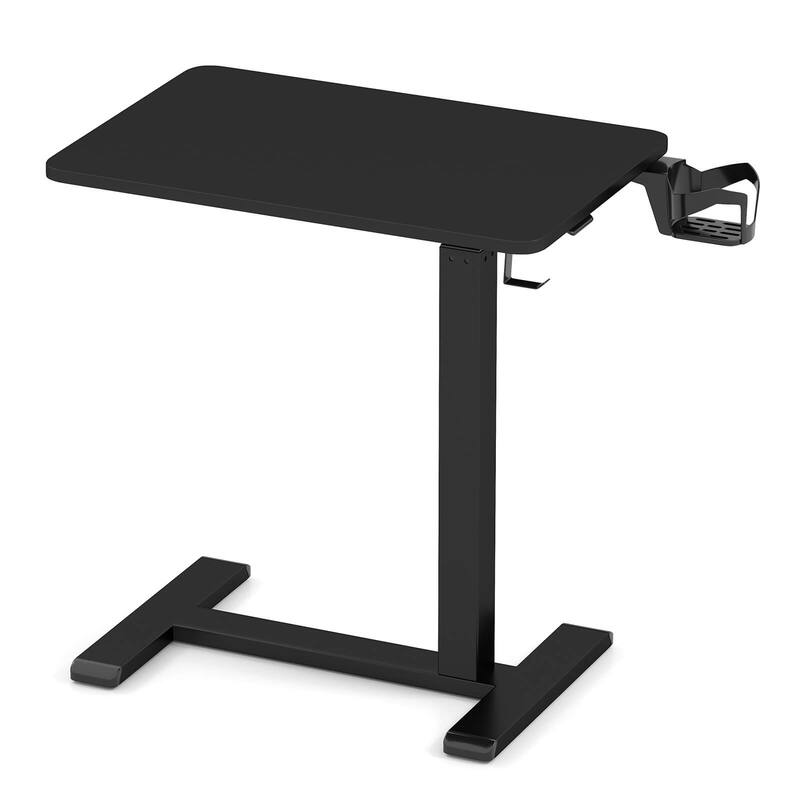 Costway C Shaped Side Table Height Adjustable Overbed Bedside Table - See Details