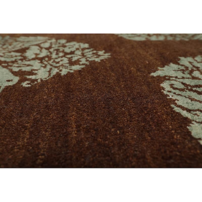 Hand Knotted Michaelian & Kohlberg Brown Tibetan 100% Wool Area Rug - 9' 11'' x 14' 4''