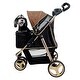 preview thumbnail 6 of 5, ibiyaya Monarch Premium 3 Wheel Pet Jogger Stroller for Small/Medium Pets, Gold - 17