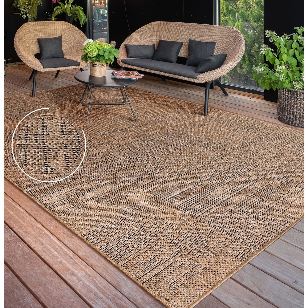 Indoor & Outdoor Rug Mottled Boho Look