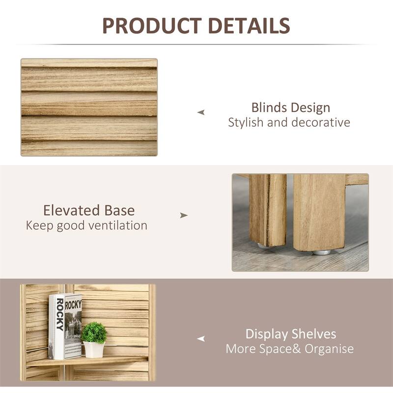 4-Panel Folding Room Divider,5.6 Ft Freestanding Privacy Screen Panel