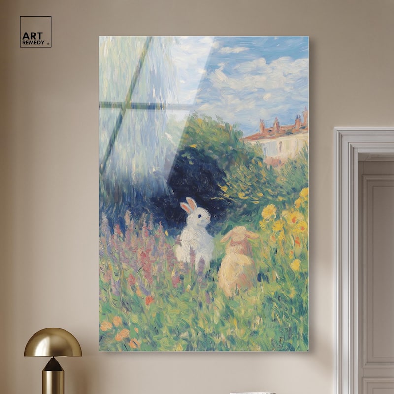 Quiet Gardeners Acrylic by Art Remedy, Ready to Hang
