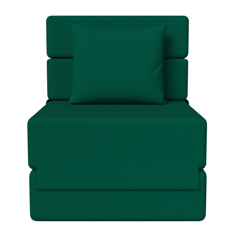 Corduroy Compression Convertible Folding Sectional Sofas (Set of 4)