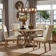 preview thumbnail 4 of 16, Benchwright Rustic X-base Round Pine Wood Dining Table by iNSPIRE Q Artisan