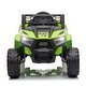 preview thumbnail 2 of 13, Electric Car with Front LED Lights and Horn - Green