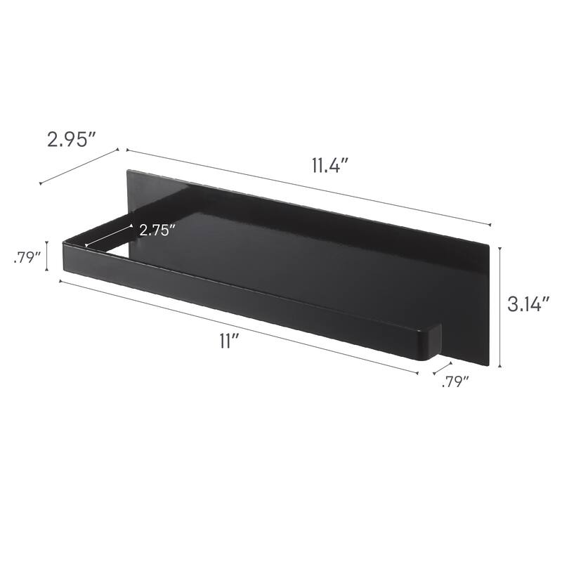 Yamazaki Home Magnetic Paper Towel Holder, Steel, Holds 2.2 lbs - L 2.95 x W 3.15 x H 11.42 inches
