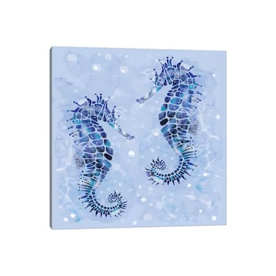 iCanvas "Seahorse Saga" by Thomas Little Canvas Print