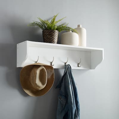 Crosley Harper Entryway Shelf - 33"W x 8"D x 8"H