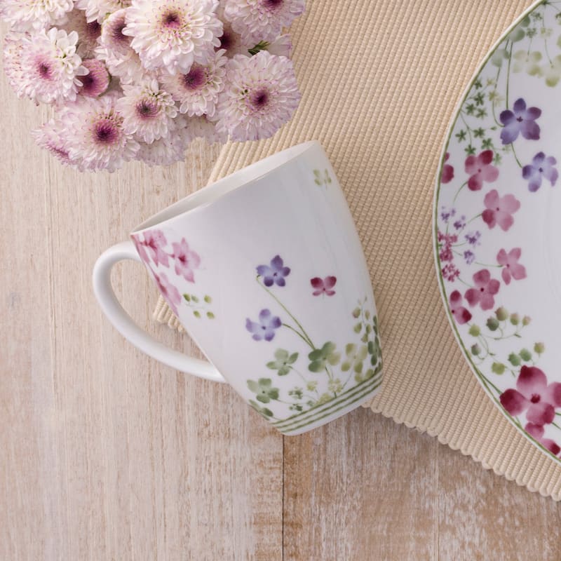 Noritake Bloomington Road Set of 4 Mugs, 16 oz.