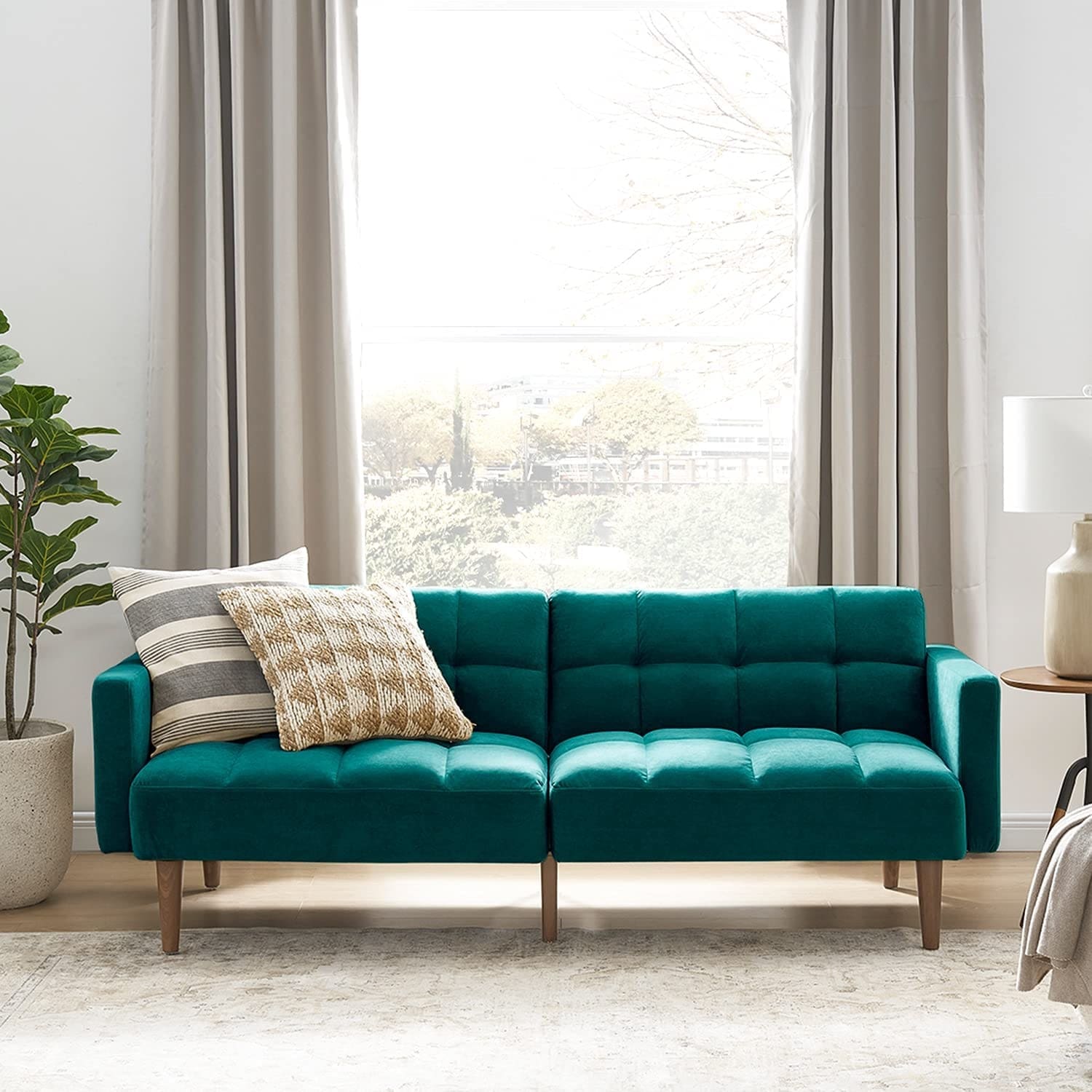 Mopio Aaron Futon Convertible Sofa Sleeper Futon