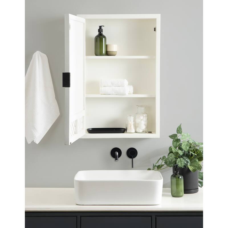 Kate and Laurel Mezzeta Bathroom Cabinet with Mirror