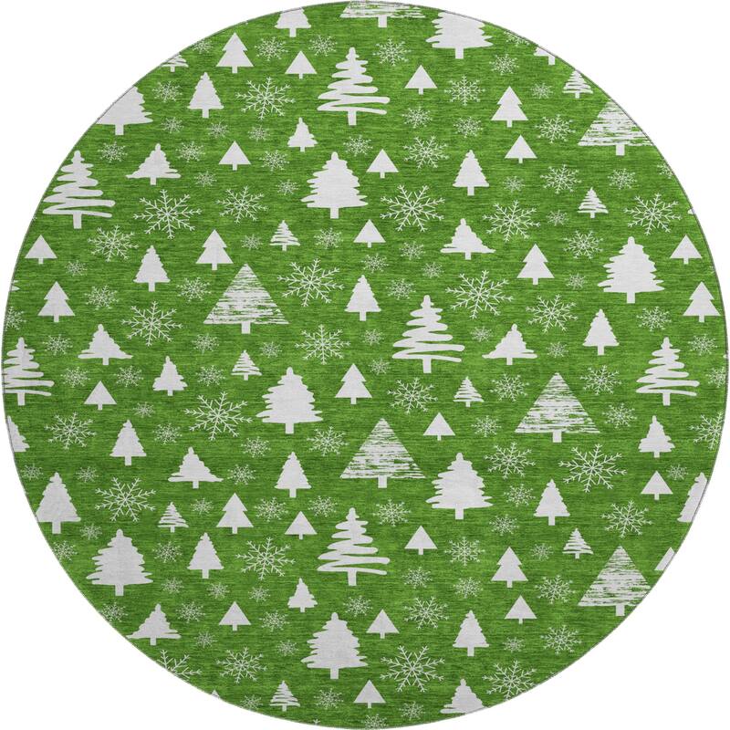 Premium Washable Super Soft Christmas Tree Mayfield Rug
