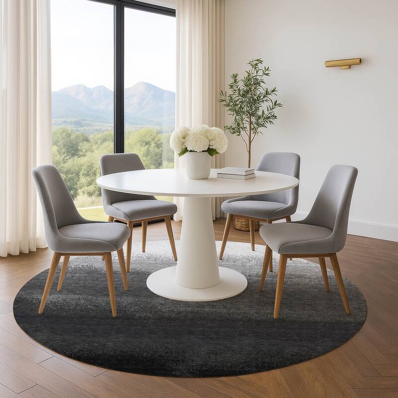 Premium Washable Super Soft Abstract Ombre Mayfield Rug - Gray - 8' x 8'