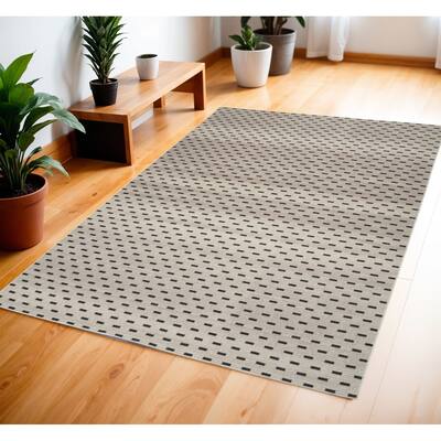 Loyaj Power Loomed Geometric Modern Non Skid Low Pile Area Rug By HomeRoots - 72' X '48' X '0.25