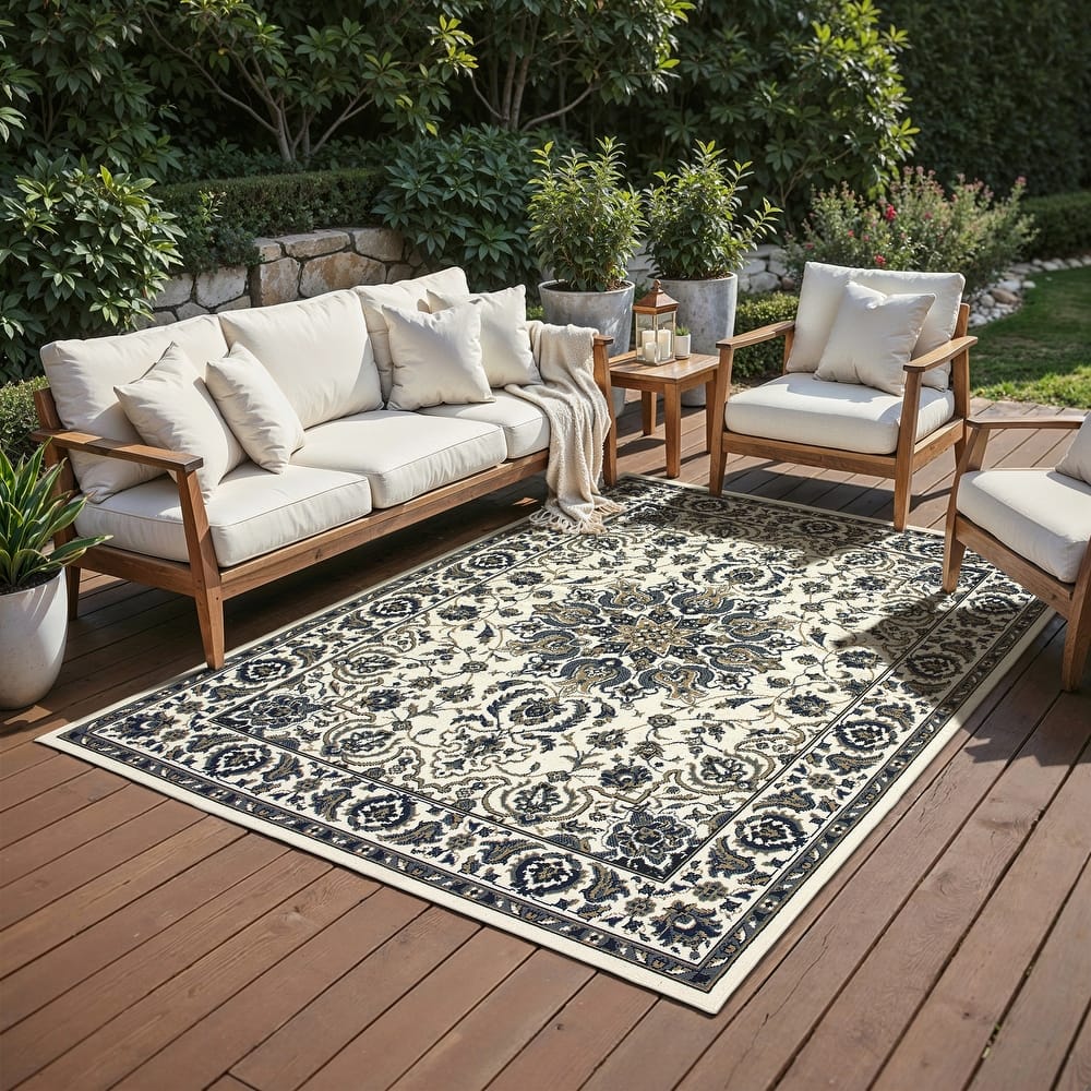 Style Haven Marianna Medallion Indoor Outdoor Area Rug