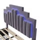 preview thumbnail 36 of 66, Queen/Full Upholstered Platform Bed with LED Lights & 4 Drawers