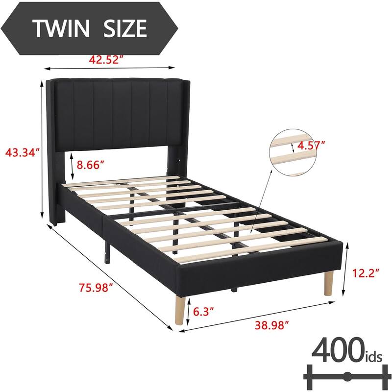 Alazyhome Upholstered Platform Bed Frame