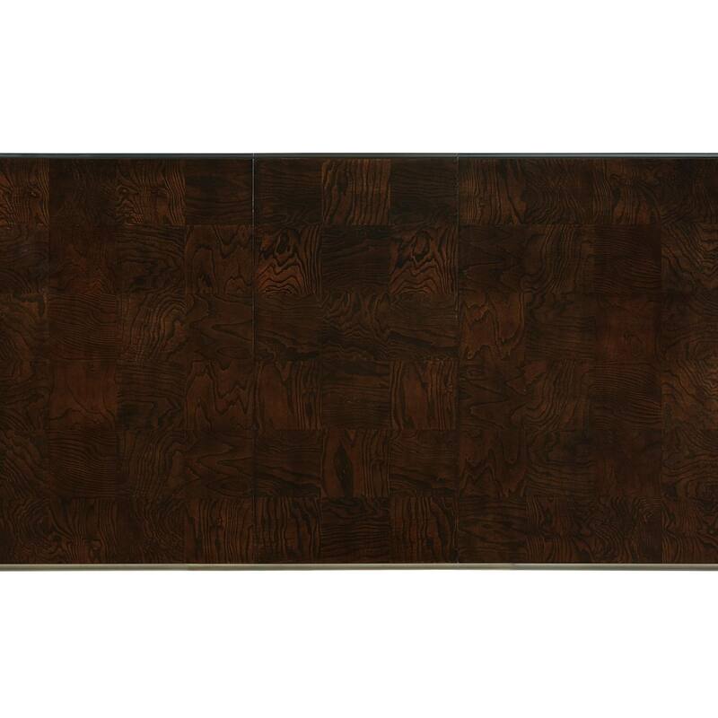 Dore Espresso Fabric Dining Room Set