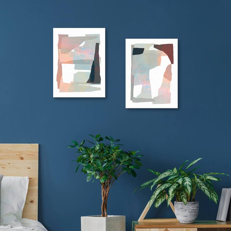 Nostalgic Moment Collage 1, Nostalgic Moment Collage 2 by Dominique Vari Canvas Art Prints