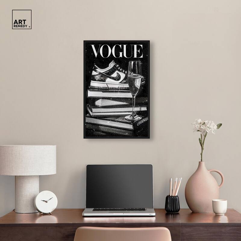 Sneaker Glitz and Glam Cover Canvas by Art Remedy