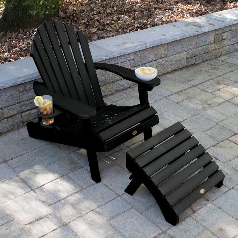 Mandalay Outdoor Chair, Ottoman, and Cupholder Set