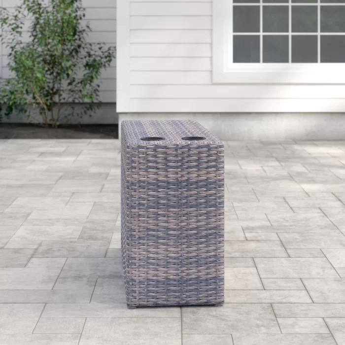 LSI Wicker Side Table - Brown