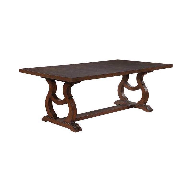 Fremont Antique Java and Cream 9-piece Dining Set with Removable Leaf