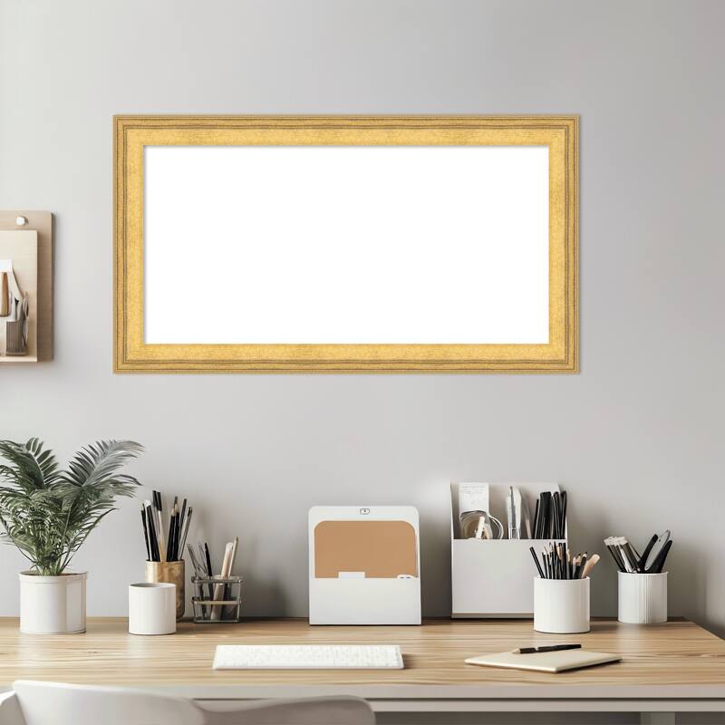 Owen Gold Framed Dry Erase Magnetic Board