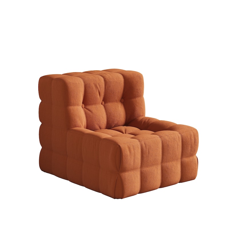 JASIWAY Modern Corduroy Fabric Upholstered Sofa