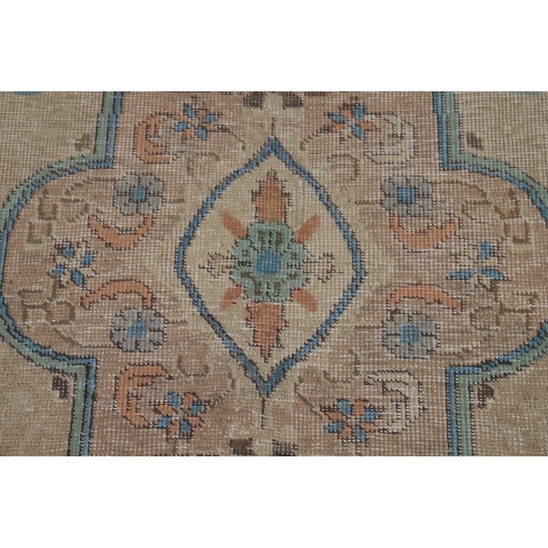 Medallion Tabriz Persian Area Rug Hand-Knotted Wool Carpet - 8'2"x 10'10"