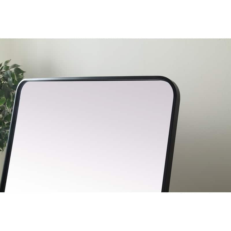 Indigo Home Soft Corner Metal Rectangle Full Length Mirror 30x60 Inch