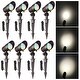 preview thumbnail 1 of 6, 8W Low Voltage RGBCW LED Landscape Spotlight, 15°-60° Adjustable Beam Angle, Oil Rubbed Bronze - 8 Pack 8 Pack