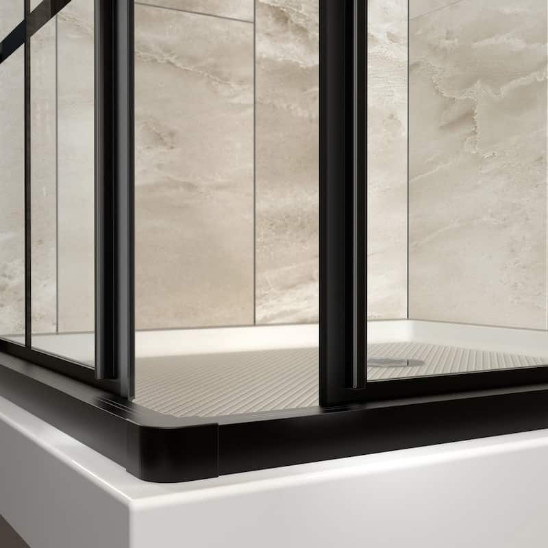 DreamLine French Corner Framed Sliding Shower Enclosure - 34.5" x 34.5"