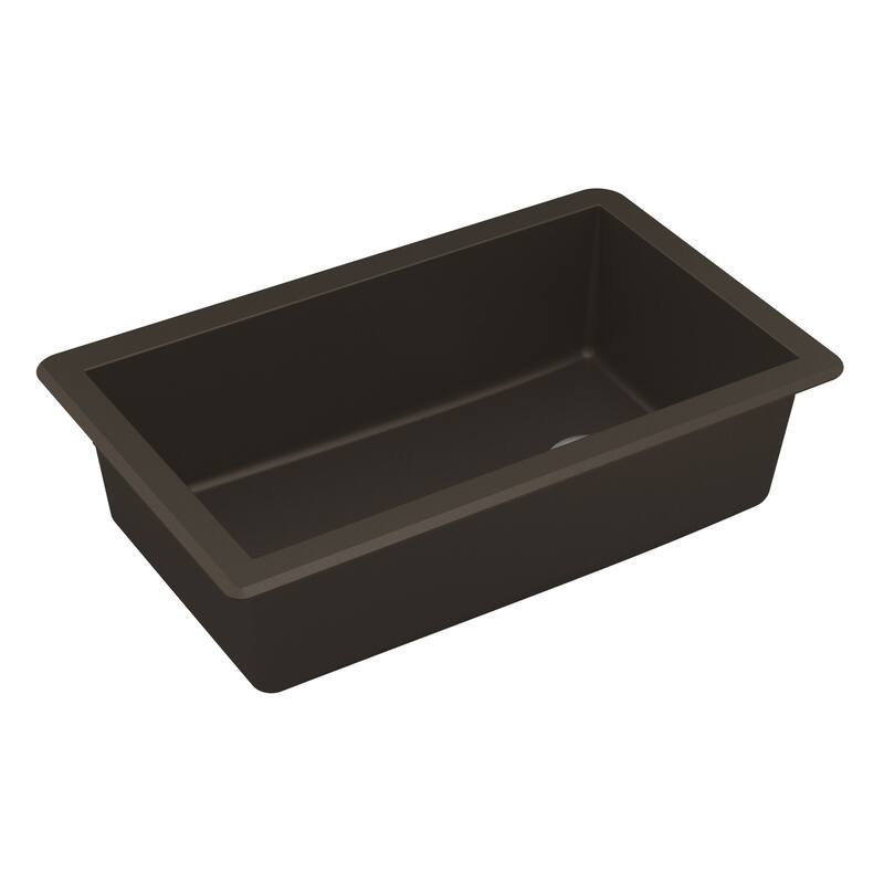 Karran Undermount Quartz 32 in. Single Bowl Kitchen Sink Kit