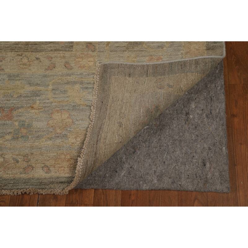 Vegetable Dye Oushak Turkish Large Rug Handmade Wool Carpet - 10'2"x 13'9"