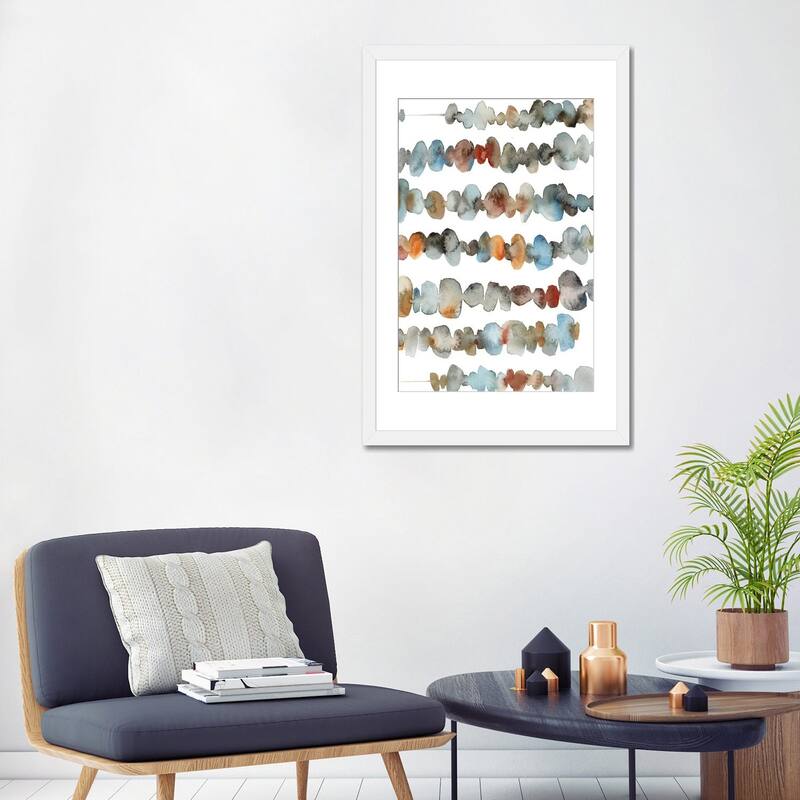 iCanvas "Abstract In Blue And Terracotta Shades I" by Sophie Rodionov