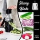 preview thumbnail 4 of 3, Rotary Cheese Grater Slicer in Black with 3 Drum Blades