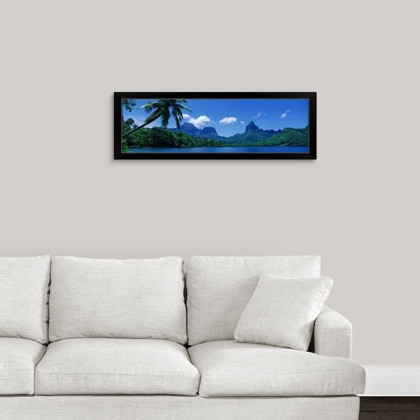 "Moorea Island Tahiti " Black Framed Print