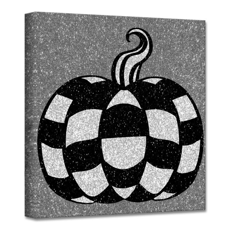 ChiChi Décor 'Glamoween Pumpkin I' Halloween Canvas Wall Art