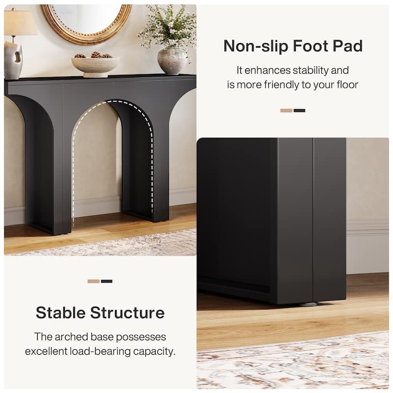 47 Inches Entryway Console Table, Wood Sofa Table