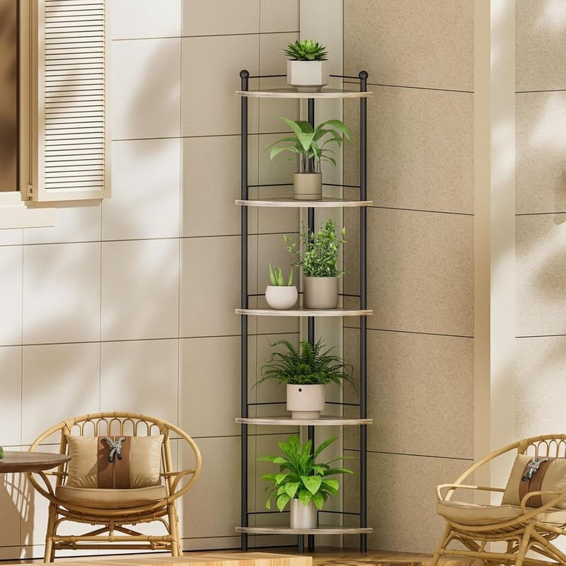 5-Tier Corner Shelf Stand for Bathroom