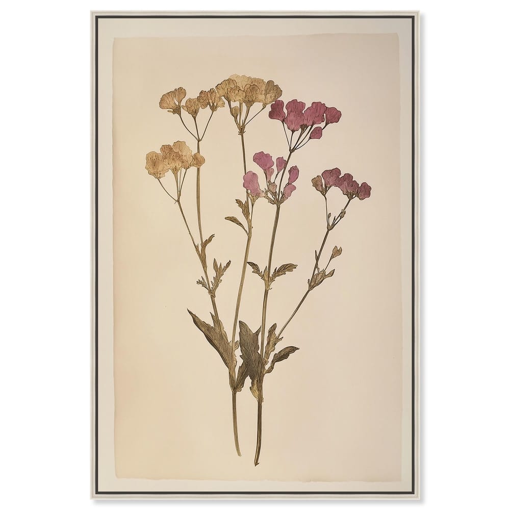 Dried Flower Canvas by Art Remedy