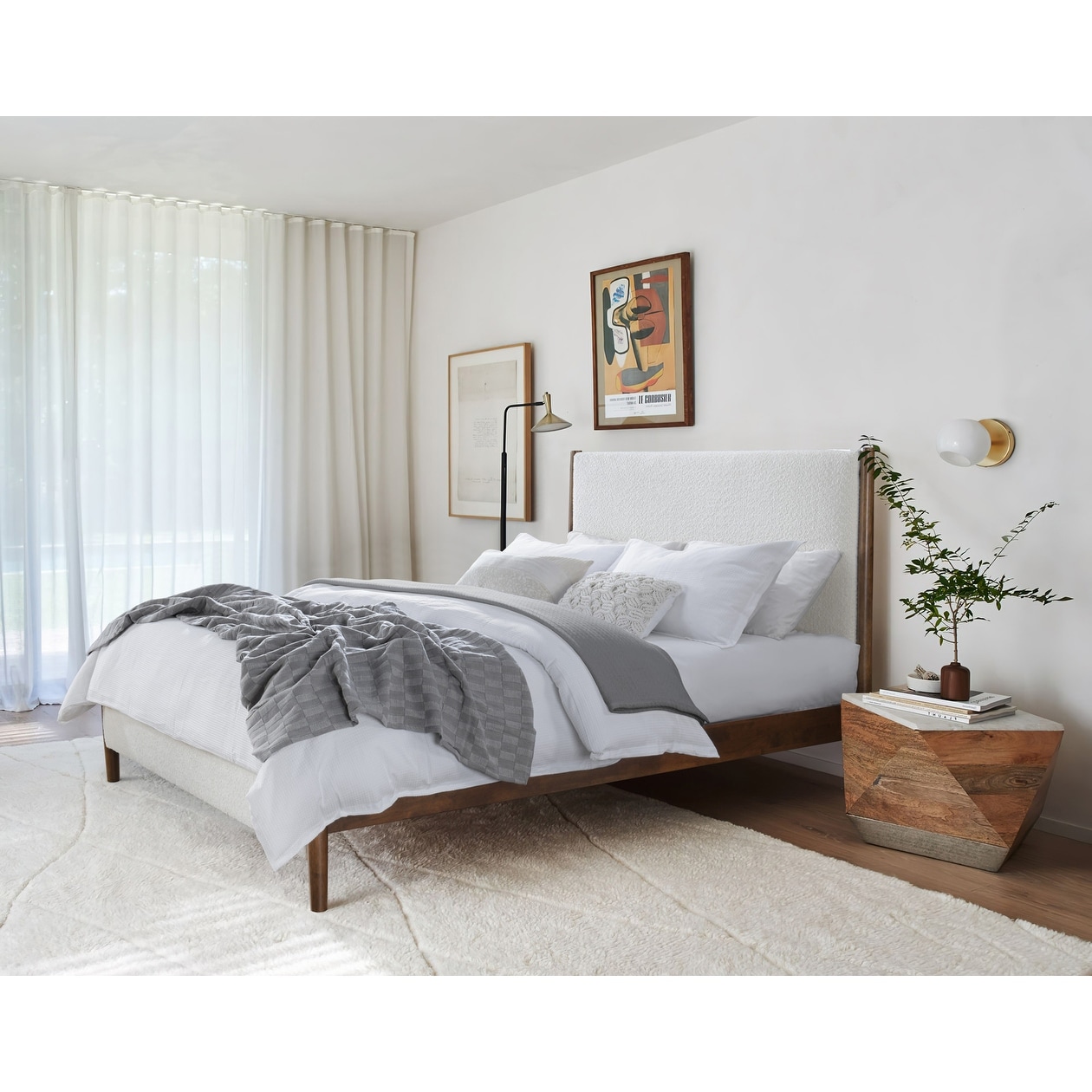 Callen upholstered top standard bed